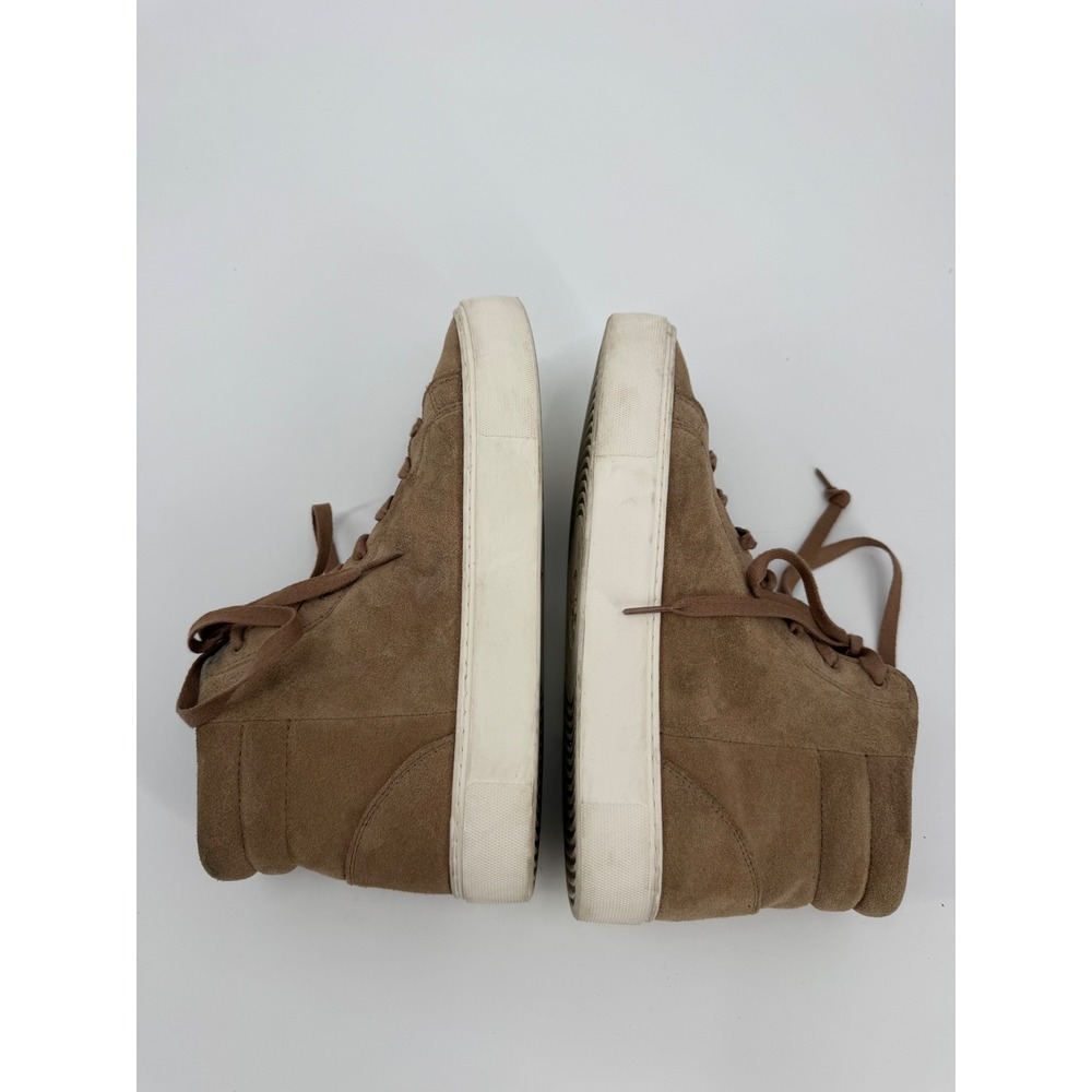 UGG Olive Chestnut Brown Suede High Top Side Zip Sneakers 1105370 Womens 9.5 - Picture 5 of 9